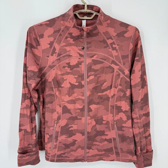 Lululemon Define Jacket Nulux Full Zip Heritage 365 Camo Brier Rose Size 20 NWT - Picture 1 of 5